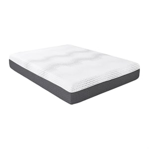 Lexicon Findlay Fabric 12&quot Full Grn Tea Gel-Infused Mry Foam Hybrid Matt (White)