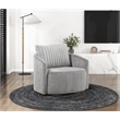 Lexicon Francine Chenille Swivel Chair in Gray