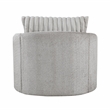 Lexicon Francine Chenille Swivel Chair in Gray