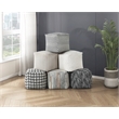 Lexicon Trent Jacquard Pouf in Multi-color