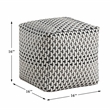 Lexicon Trent Jacquard Pouf in Multi-color