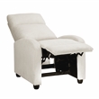 Lexicon Maye Corduroy Push Back Reclining Chair in Beige