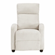 Lexicon Maye Corduroy Push Back Reclining Chair in Beige