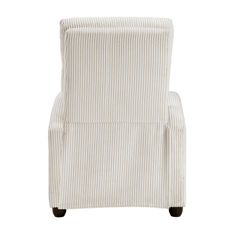 Lexicon Maye Corduroy Push Back Reclining Chair in Beige