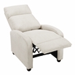 Lexicon Maye Corduroy Push Back Reclining Chair in Beige