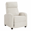 Lexicon Maye Corduroy Push Back Reclining Chair in Beige