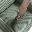 Lexicon Maye Corduroy Push Back Reclining Chair in Green