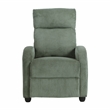 Lexicon Maye Corduroy Push Back Reclining Chair in Green