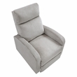 Lexicon Maye Corduroy Push Back Reclining Chair in Light Gray