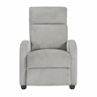 Lexicon Maye Corduroy Push Back Reclining Chair in Light Gray