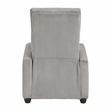 Lexicon Maye Corduroy Push Back Reclining Chair in Light Gray