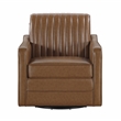 Lexicon November Faux leather Swivel Chair in Brown