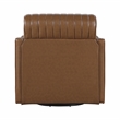 Lexicon November Faux leather Swivel Chair in Brown