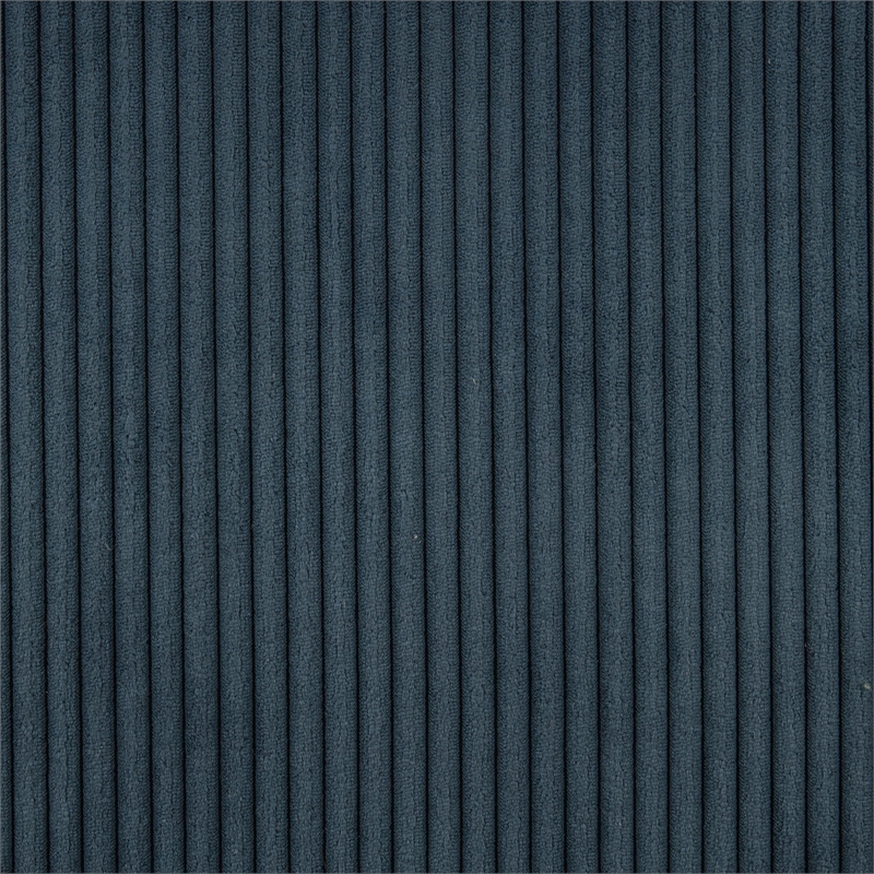 Lexicon Maye Corduroy Push Back Reclining Chair in Midnight Blue
