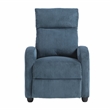 Lexicon Maye Corduroy Push Back Reclining Chair in Midnight Blue