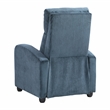 Lexicon Maye Corduroy Push Back Reclining Chair in Midnight Blue