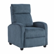 Lexicon Maye Corduroy Push Back Reclining Chair in Midnight Blue