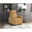 Lexicon Maye Corduroy Push Back Reclining Chair in Yellow