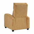 Lexicon Maye Corduroy Push Back Reclining Chair in Yellow