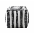 Lexicon Avril Jacquard Fabric Upholstery Pouf in Multi-color