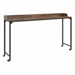 Lexicon Sumter Adjustable Height Over-The-Bed Desk with Castors in Rustic Brown