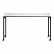 Lexicon Sumter Adjustable Height Over-The-Bed Desk with Castors in White