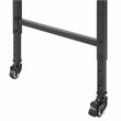 Lexicon Sumter Adjustable Height Over-The-Bed Desk with Castors in White
