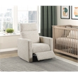 Lexicon Michelle Chenille Swivel Glider Reclining Chair in Quartz