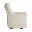 Lexicon Michelle Chenille Swivel Glider Reclining Chair in Quartz