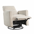 Lexicon Michelle Chenille Swivel Glider Reclining Chair in Quartz