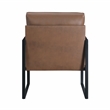 Lexicon Brynda Faux leather Accent Chair in Brown