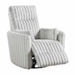 Lexicon Payton Corduroy Swivel Glider Reclining Chair in Gray