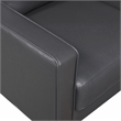 Lexicon Malcolm Faux leather Chair in Dark gray