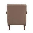 Lexicon Crafton Leather Accent Chair in Brown
