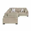 Lexicon Corydon Microfiber 4-Piece Modular Sectional in Brown