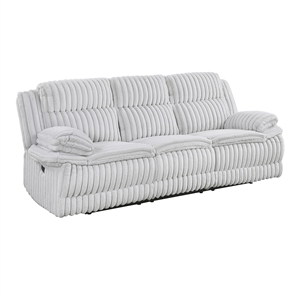 Lexicon Goodland Corduroy Double Reclining Sofa in Gray