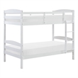 Lexicon Lani Asian Hardwood Twin/Twin Bunk Bed in Wire Brushed White Finish