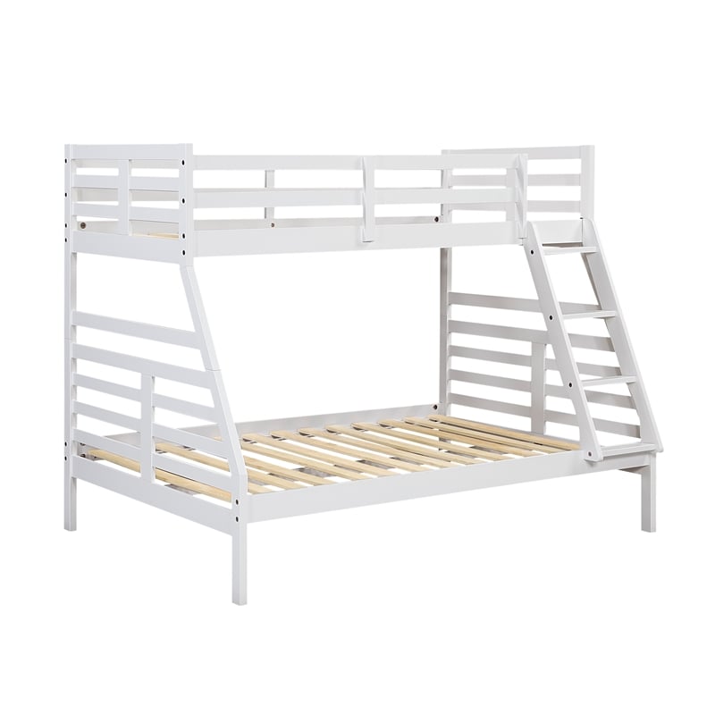 Lexicon Darden Pine Wood Twin/Full Bunk Bed in White