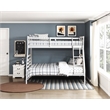 Lexicon Darden Pine Wood Twin/Full Bunk Bed in White