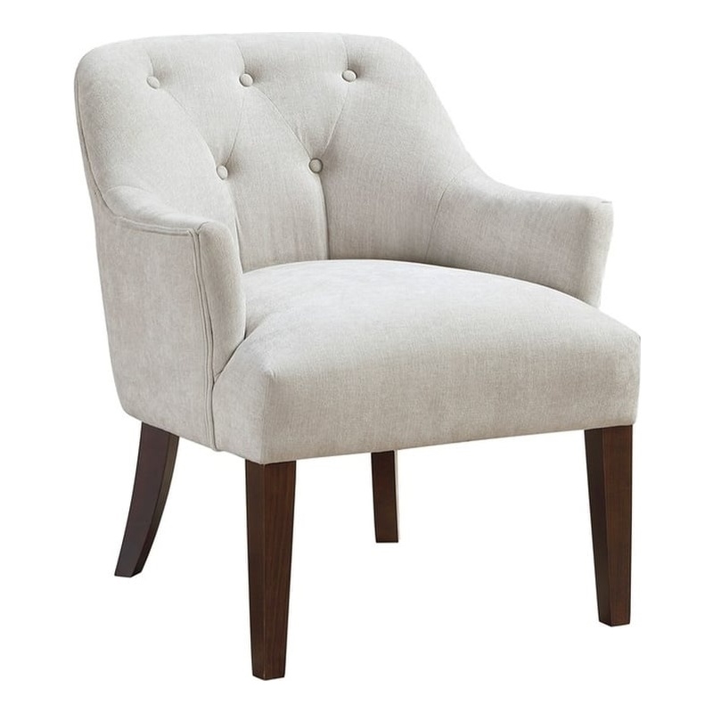 Lexicon Rebecca Textured Fabric Accent Chair in Oyster