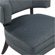 Lexicon Wilson Velvet Accent Chair in Dark Gray