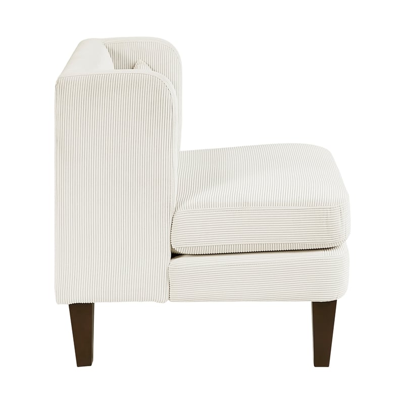Lexicon Forrester Corduroy Accent Chair in Beige