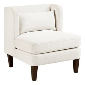 Lexicon Forrester Corduroy Accent Chair in Beige