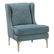 Lexicon Savoy Chenille Accent Chair in Blue