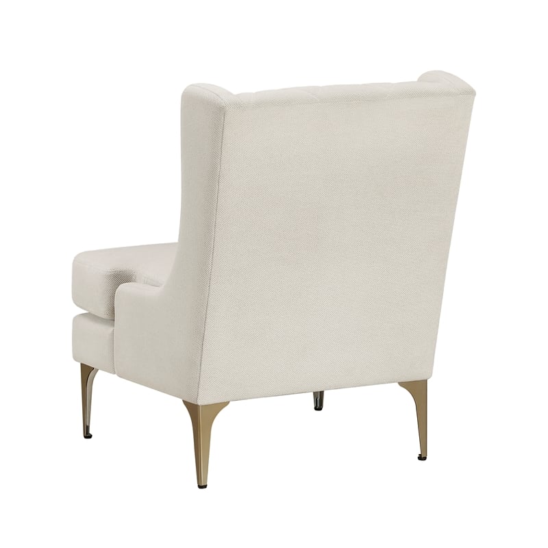 Lexicon Savoy Chenille Accent Chair in Taupe