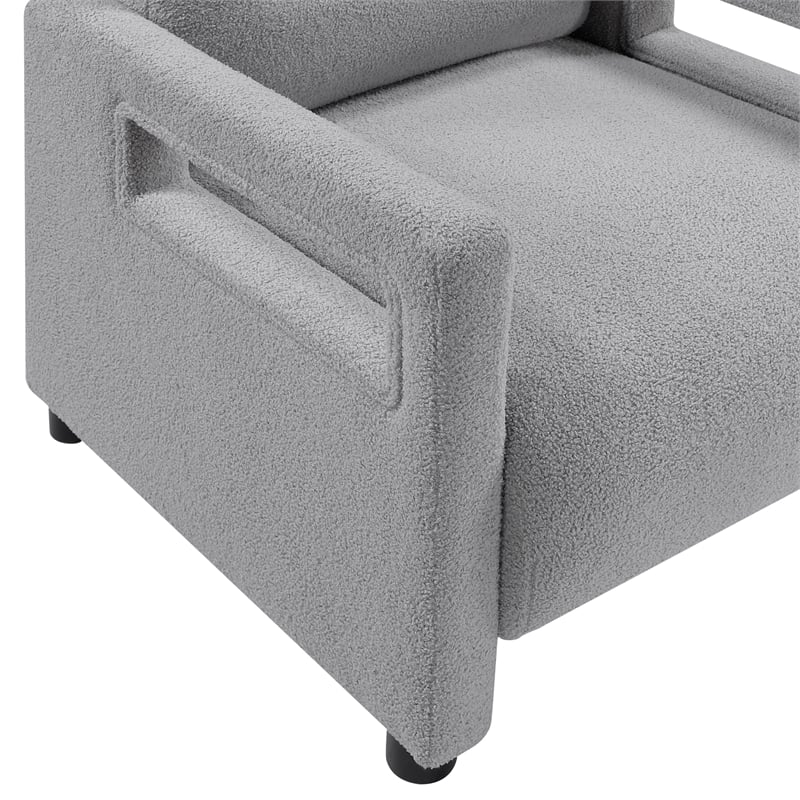 Lexicon Orson Boucle Accent Chair in Gray