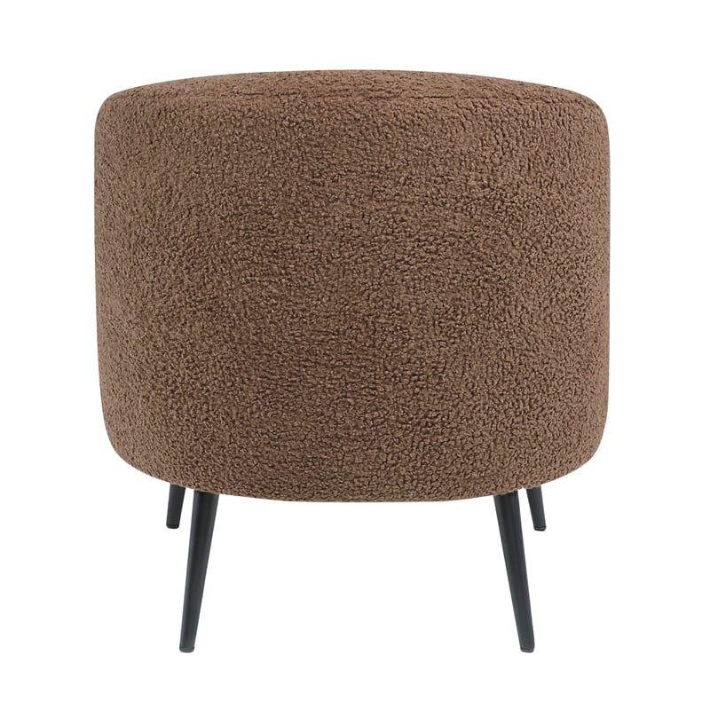 Lexicon Woodway Boucle Accent Chair in Brown