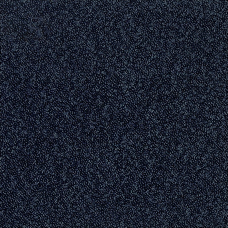 Lexicon Essex Boucle Swivel Chair with Ottoman in Blue