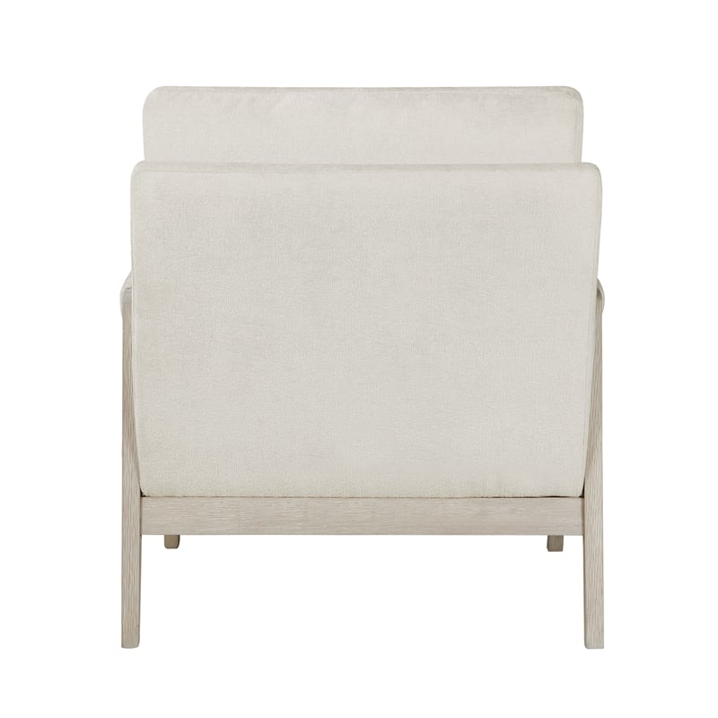 Lexicon Umar Chenille Accent Chair in Cream