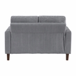 Lexicon Crandall Corduroy Fabric Upholstered Sofa in Gray